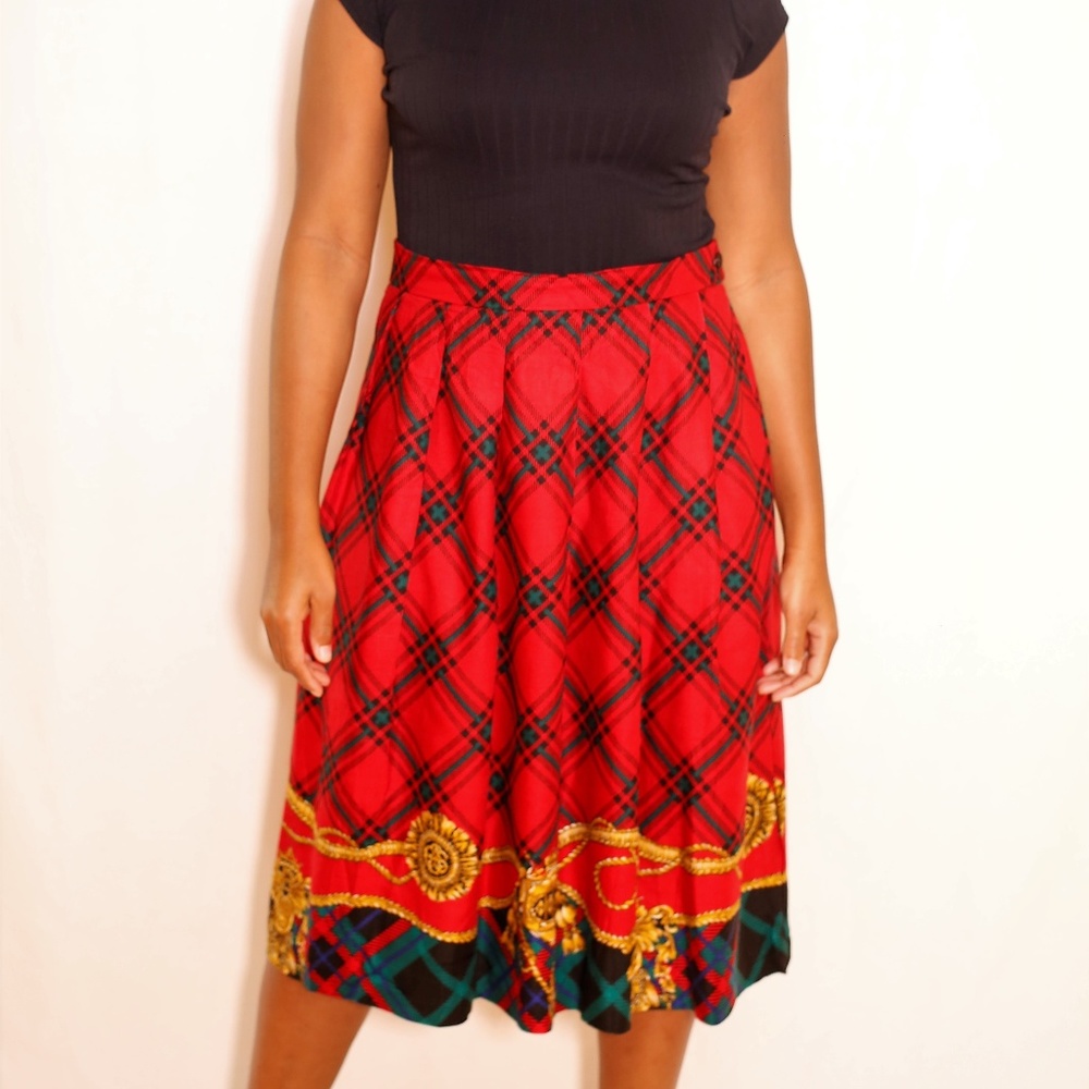 Vintage Red Royalty Skirt